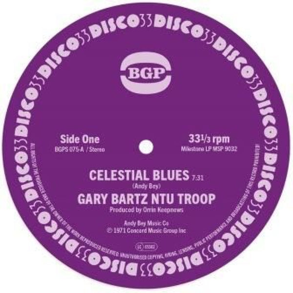 Gary Bartz - Celestial Blues / Gentle Smile 7" (New Vinyl)