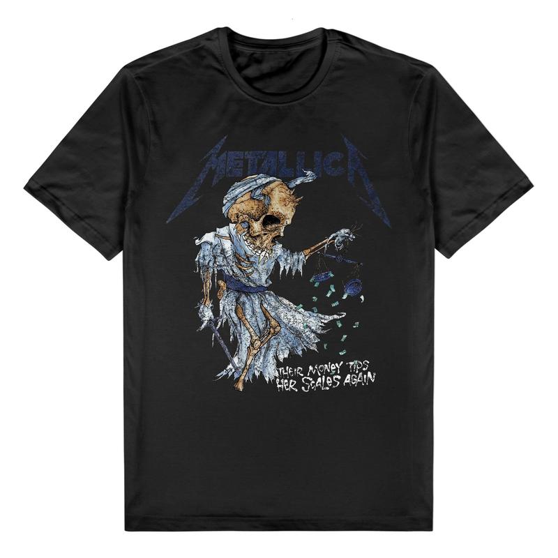 Metallica - Their Money Tips Her Scales T-Shirt