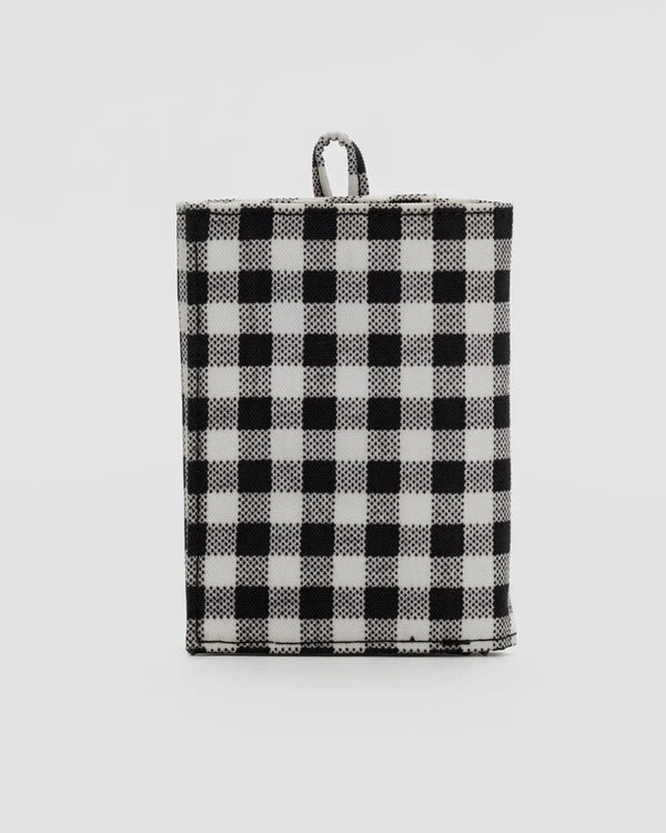 Baggu - Black & White Gingham Snap Wallet