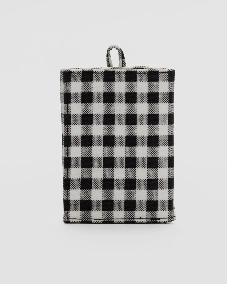 Baggu - Black & White Gingham Snap Wallet