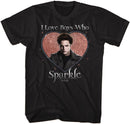 Twilight - Edward Cullen I Love Boys Who Sparkle T-Shirt