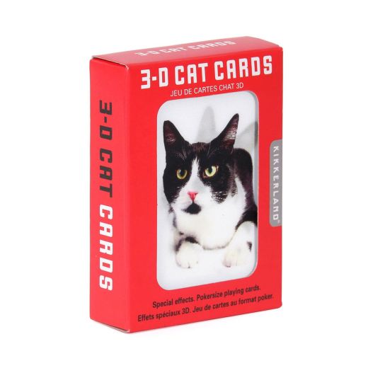 3D Cat Playing Cards - Kikkerland