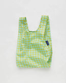 Mint Pixel Gingham - Baby Baggu Reusable Bag