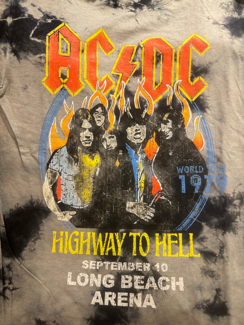 ACDC - Highway To Hell Tie Dye - T Shirt