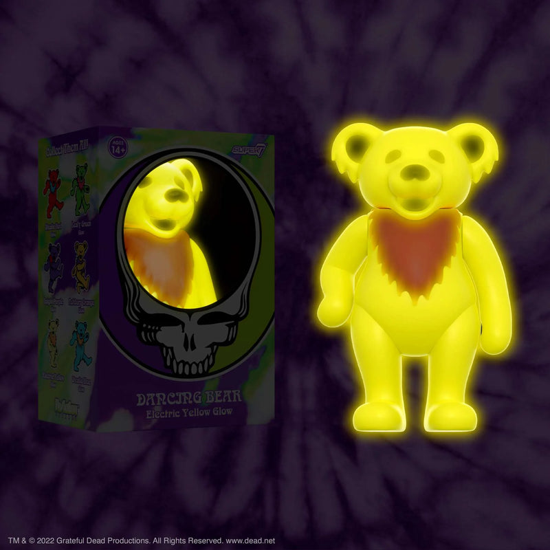 SUPER7 - Grateful Dead ReAction Figure - Glow in the Dark Dancing Bears