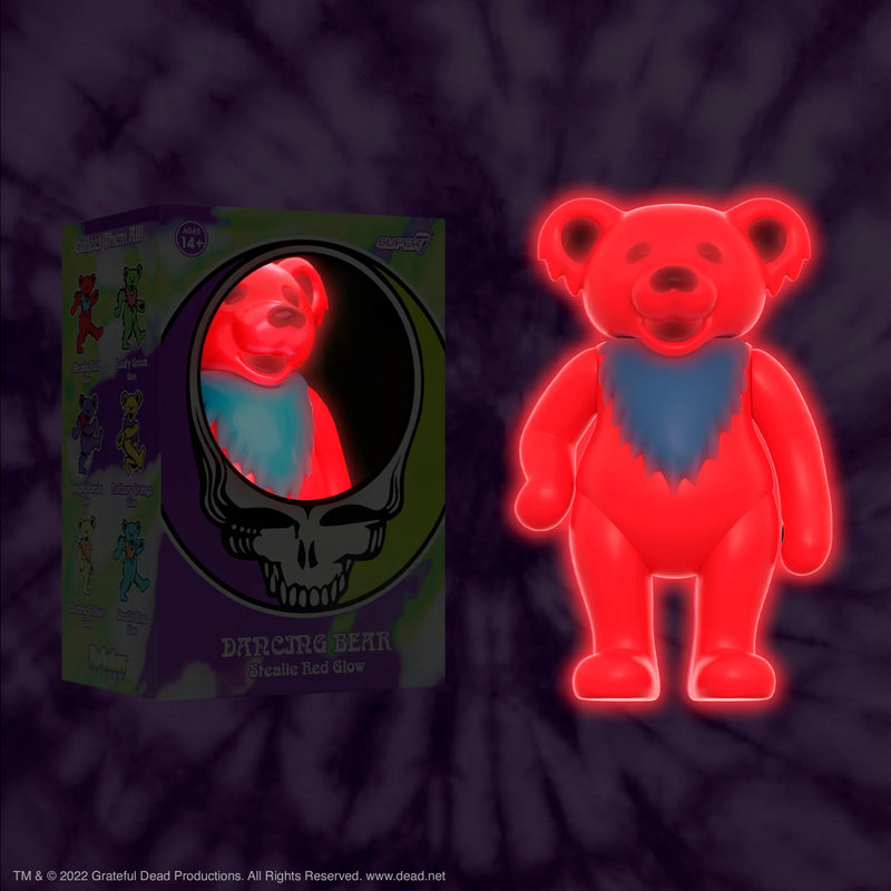 SUPER7 - Grateful Dead ReAction Figure - Glow in the Dark Dancing Bears