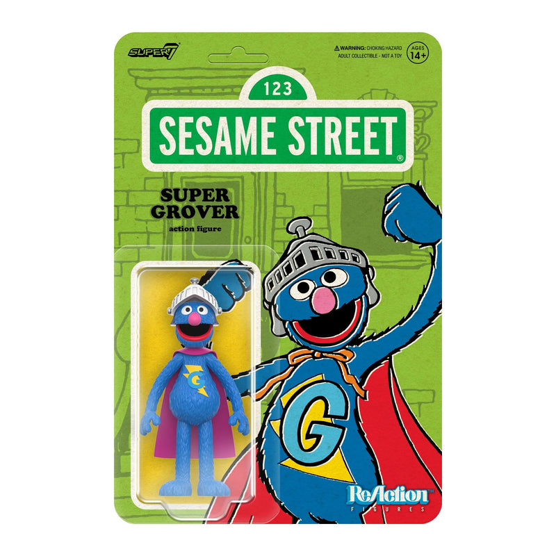 Sesame Street - Super Grover - ReAction Figure