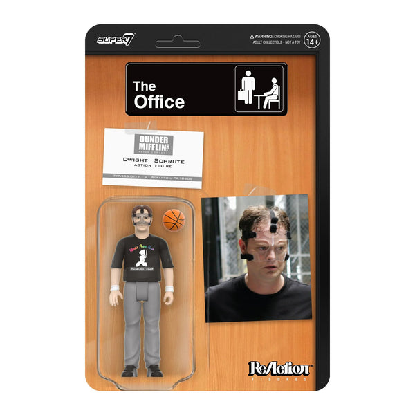 Super7 - The Office ReAction Figures Wave 2: Dwight Schrute (Basketball)