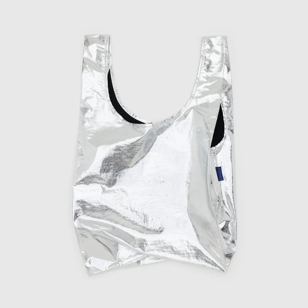 Baggu - Metallic Silver Reusable Standard Bag