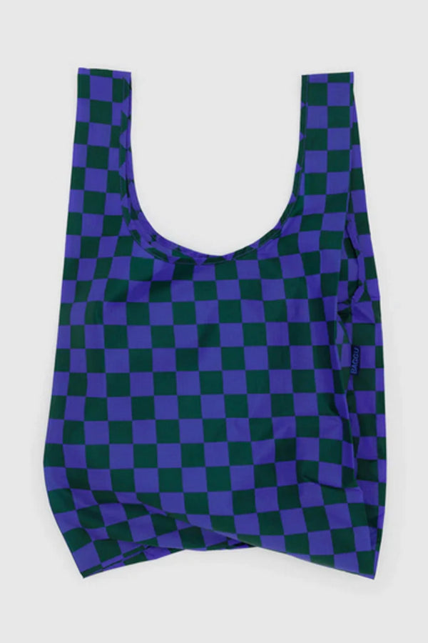 Baggu - Iris Green Check Reusable Standard Bag