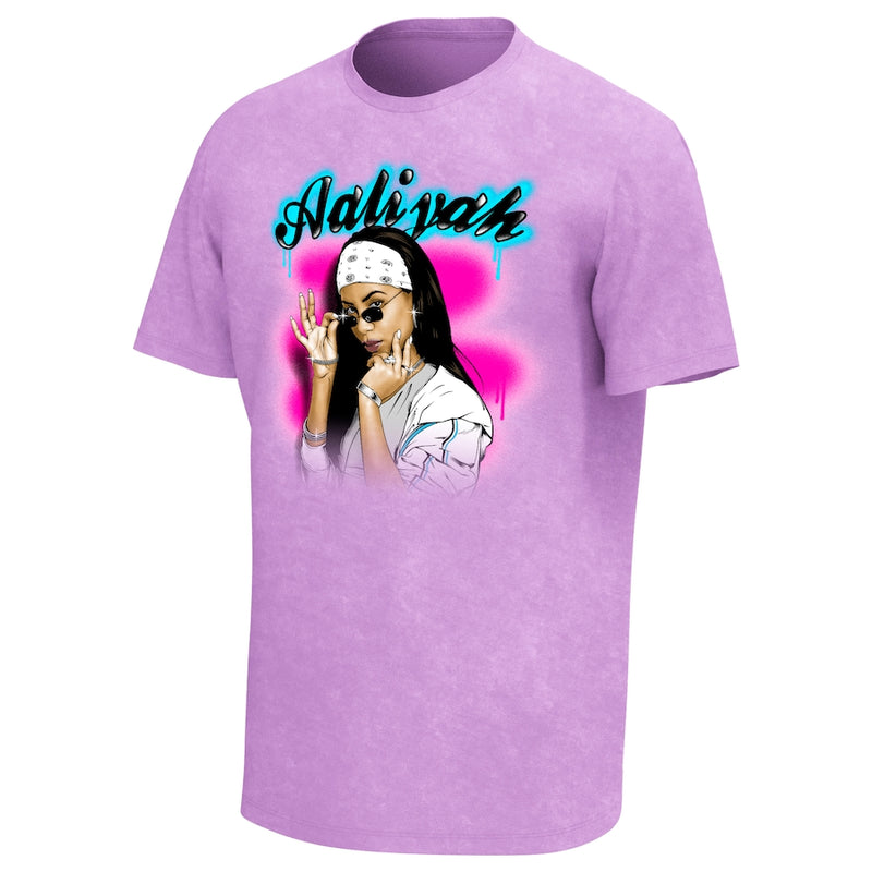 Aaliyah - Spray (Purple) - T Shirt