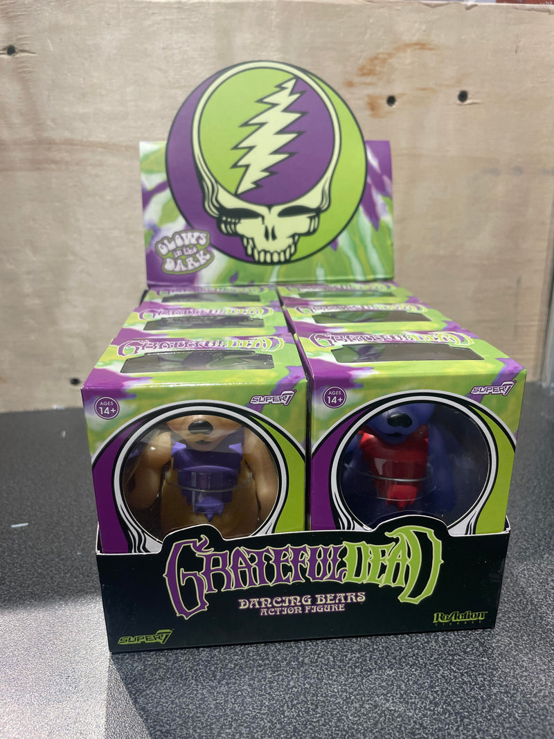 SUPER7 - Grateful Dead ReAction Figure - Glow in the Dark Dancing Bears