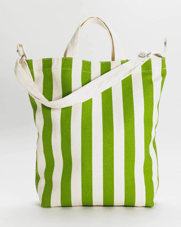 Green Awning Striped - Baggu Duck Tote (Canvas)