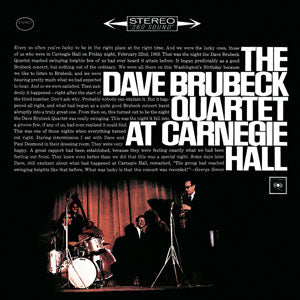 The Dave Brubeck Quartet – At Carnegie Hall (New Vinyl)