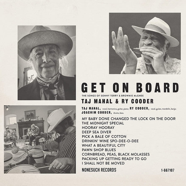 Taj Mahal & Ry Cooder - Get On Board: The Songs Of Sonny Terry & Brownie McGhee (New CD)