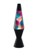 Lava Lamp Classic - GRAFFITI FINISH WHITE WAX / CLEAR LIQUID 14.5" - For PICK UP ONLY