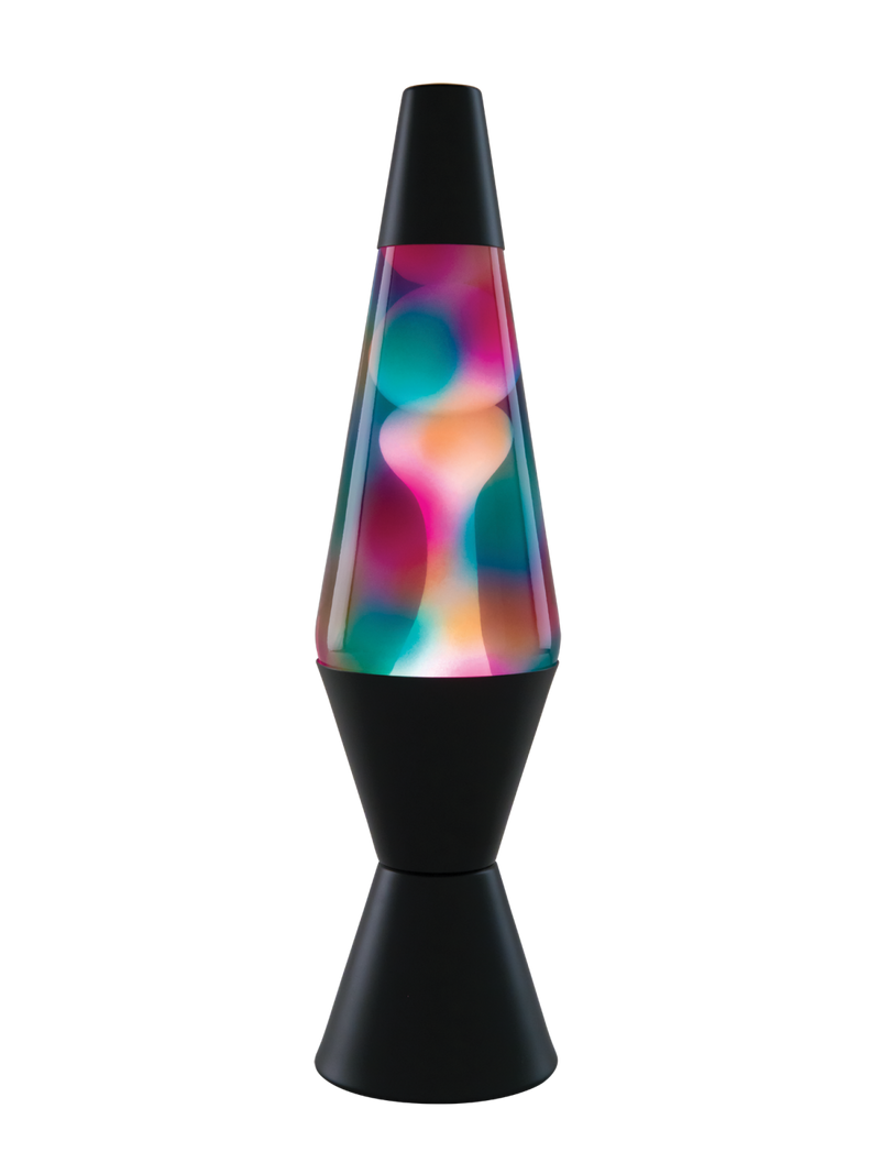 Lava Lamp Classic - GRAFFITI FINISH WHITE WAX / CLEAR LIQUID 14.5" - For PICK UP ONLY